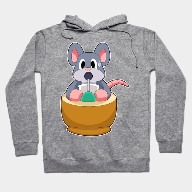 Mouse Secretary Beverage Hoodie by Markus Schnabel